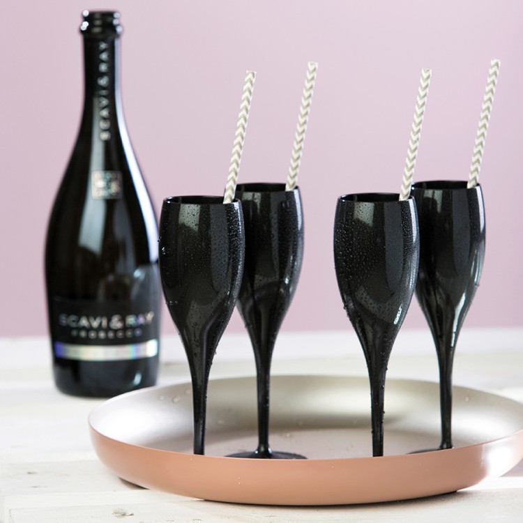Набор бокалов для шампанского 4 шт superglas cheers no. 1, 100 мл, серый (60248)