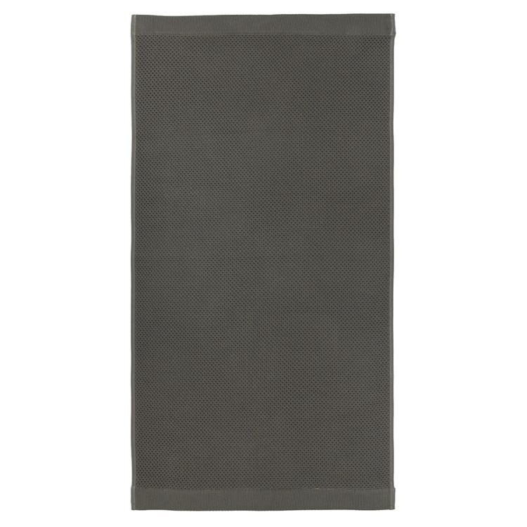 Полотенце для рук вафельное темно-серого цвета из коллекции essential, 50х90 см (75414)