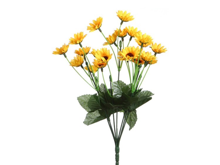 Цветок искусственный "ноготки" высота=33 см. Huajing Plastic (23-363)