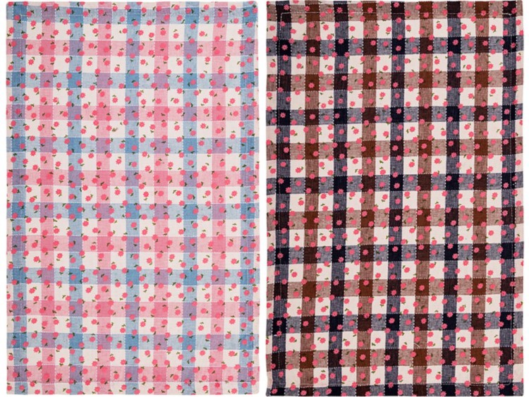Набор полотенец из 2-х шт  "романтика", 100% хлопок, бежевый+розовый,50х30см SANTALINO (850-460-6)