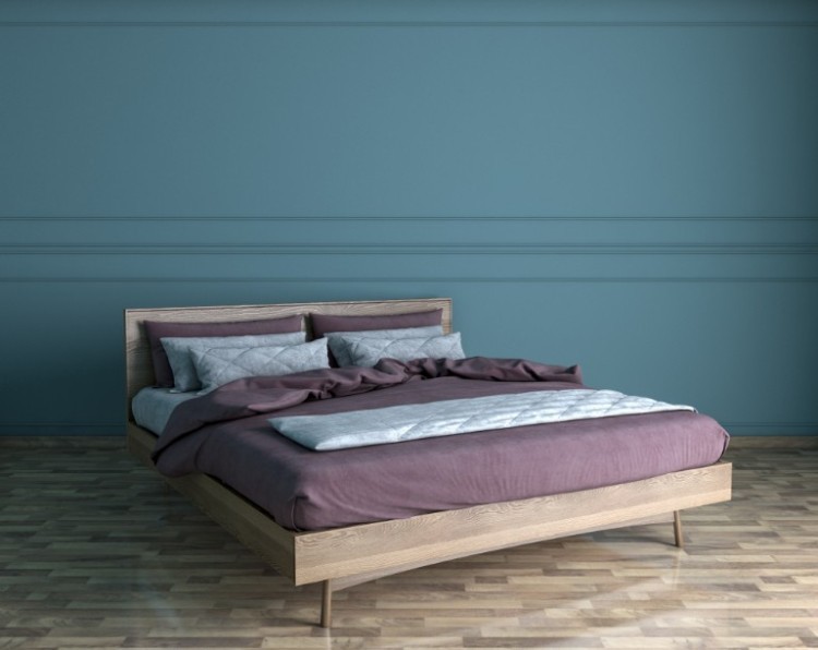 Кровать в Скандинавском стиле двуспальная Bruni 160*200 арт BR-16 BR-16-ET