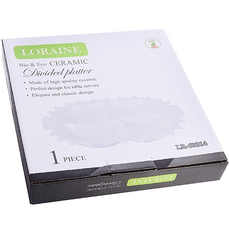 Менажница 4 отдел.,"Корона", фарфор LR (х12) " (60014)