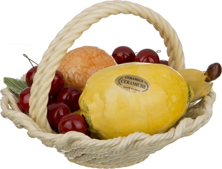 Изделие декоративное "корзина с фруктами" диаметр=22 см высота=13 см ORGIA (335-111)