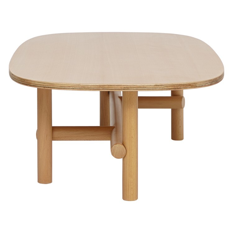 Стол журнальный ottal, 110х59,5х32 см, бук, бежевый (78221)