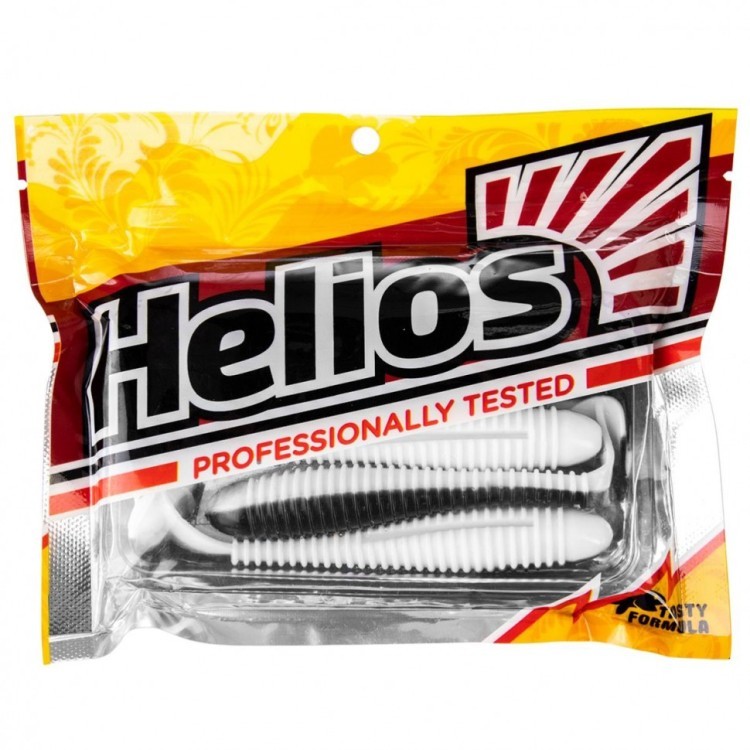 Виброхвост Helios Catcher 2,75"/7 см, цвет Black & White 7 шт HS-1-023 (77483)