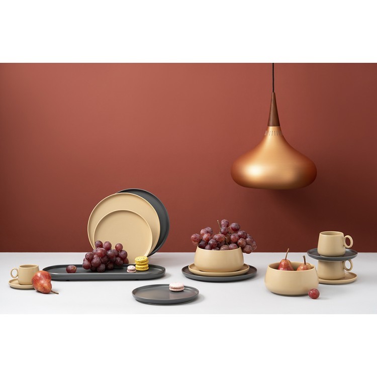 Набор из двух тарелок бежевого цвета из коллекции essential, 25 см (75176)