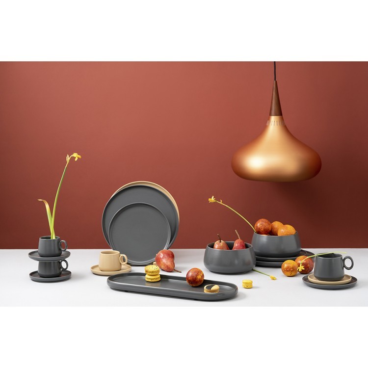 Набор из двух тарелок бежевого цвета из коллекции essential, 25 см (75176)