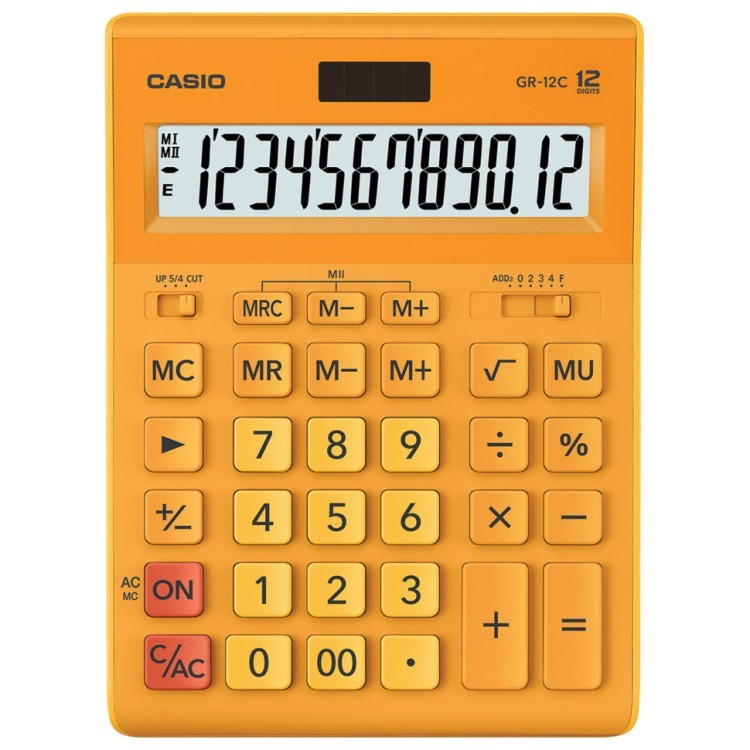 Калькулятор настольный Casio GR-12C-RG-W-EP 12 разрядов 250445 (64952)