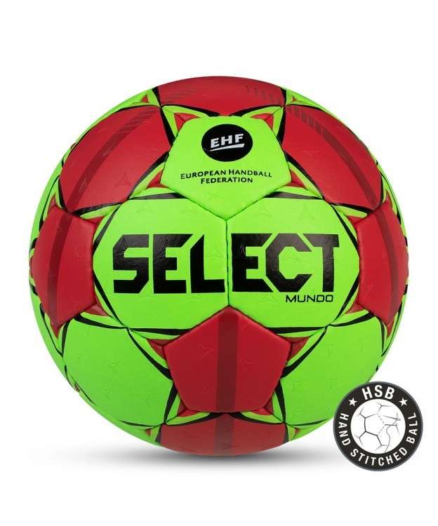 Мяч гандбольный MUNDO №3, зеленый/красный/черный (1480207)