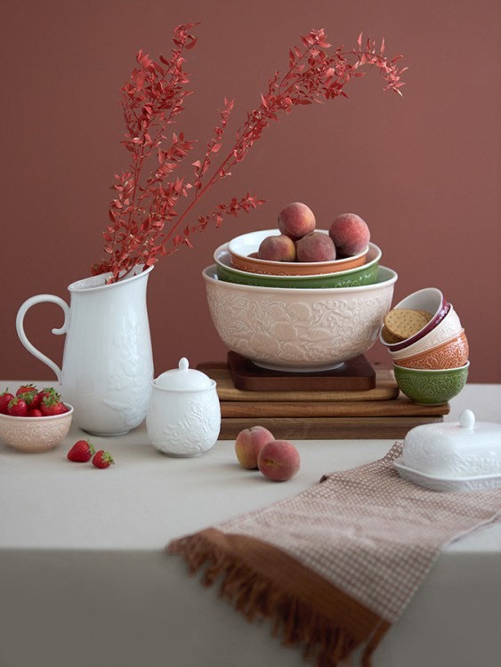 Миска english gardens, 5 л, пудровая (78912) Миска english gardens, 5 л, пудровая (78912)