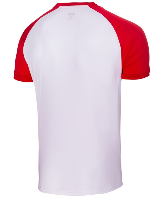Футболка футбольная JFT-1011-012, белый/красный (430556)