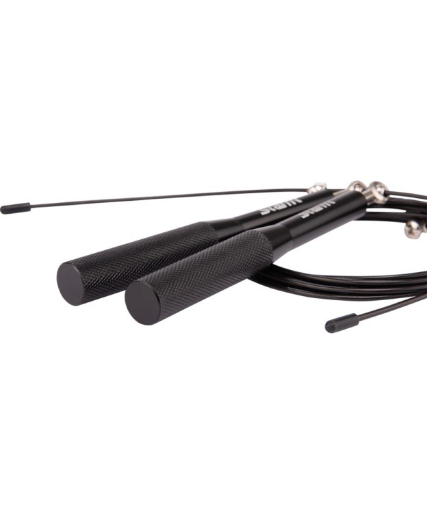 Скакалка RP-301 скоростная с металлическими ручками, черный (741022)