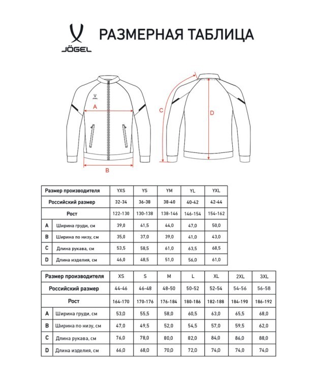 Олимпийка JÖGEL CAMP 2 Track Jacket, синий, детский (2114556) Олимпийка JÖGEL CAMP 2 Track Jacket, синий, детский (2114556)