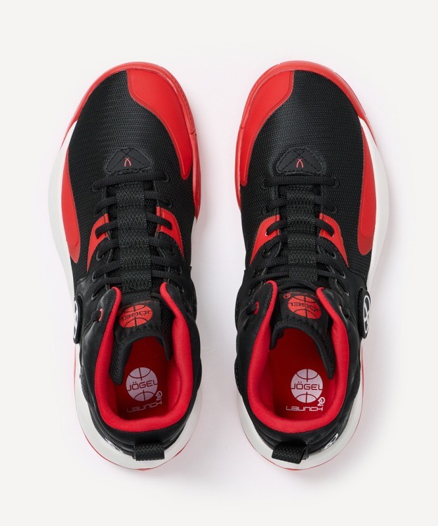 Кроссовки баскетбольные JOGEL Launch 2.0 MID, черный/красный/белый (2132329)