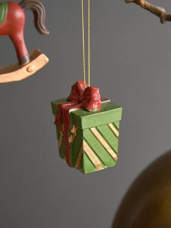 Набор ёлочных украшений classic christmas charm из коллекции new year essential, 4 шт. (79336)