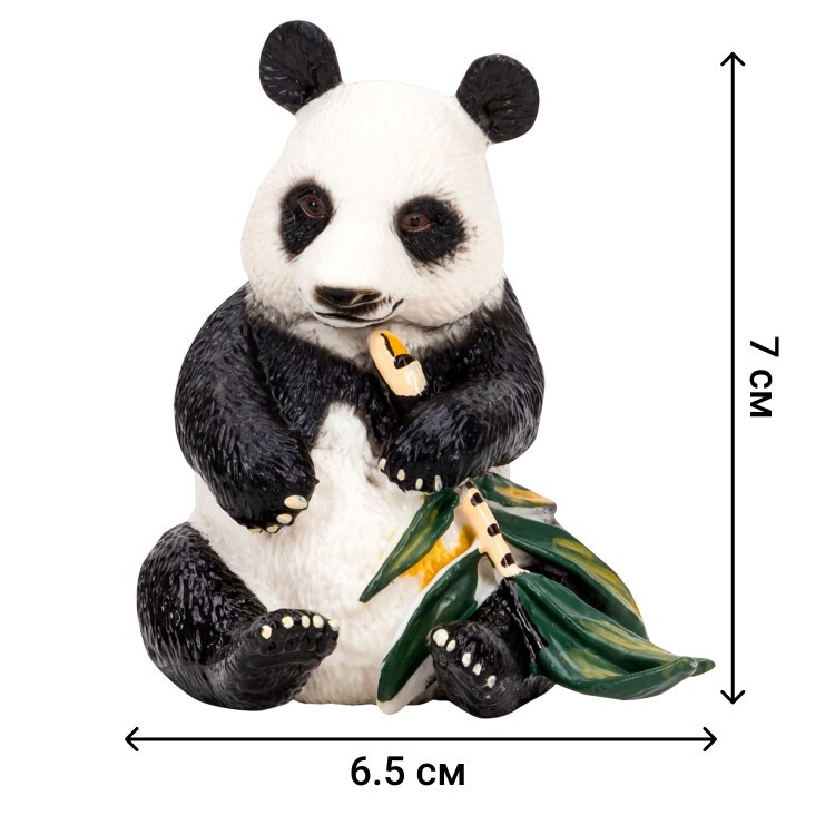 Игрушки фигурки в наборе серии "На ферме", 7 предметов (зоолог, семья панд, ограждение-загон, инвентарь) (ММ205-036)
