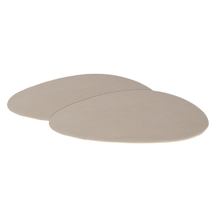 Набор из 4-х двухсторонних сервировочных салфеток drop, 33х41 см, зеленый/бежевый (77840)