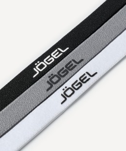 Резинки спортивные на голову JÖGEL CAMP Training Headbands 3 Pack, черный/серый/белый (2130725)