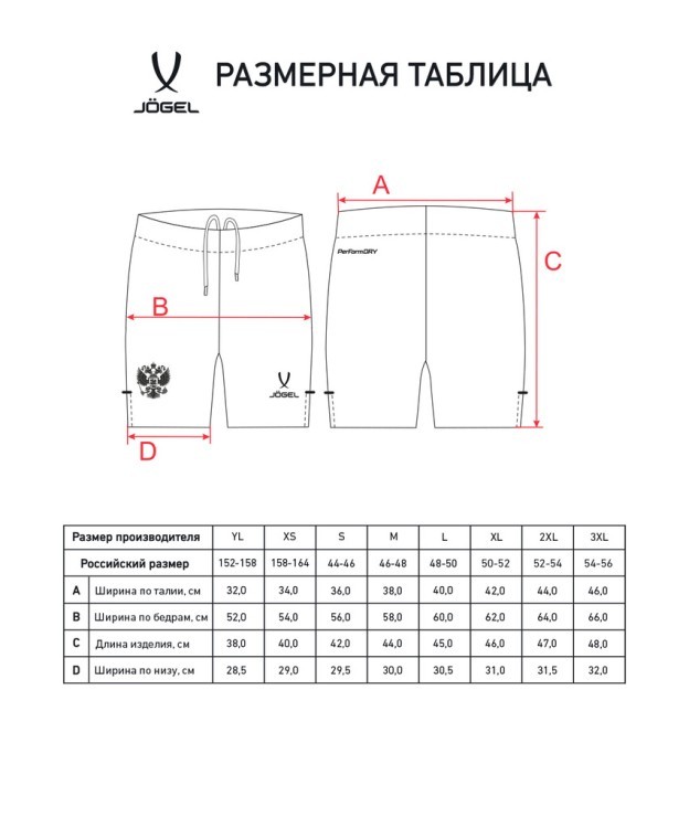 Шорты вратарские JOGEL NATIONAL PerFormDRY GK Shorts, зеленый (2113596)