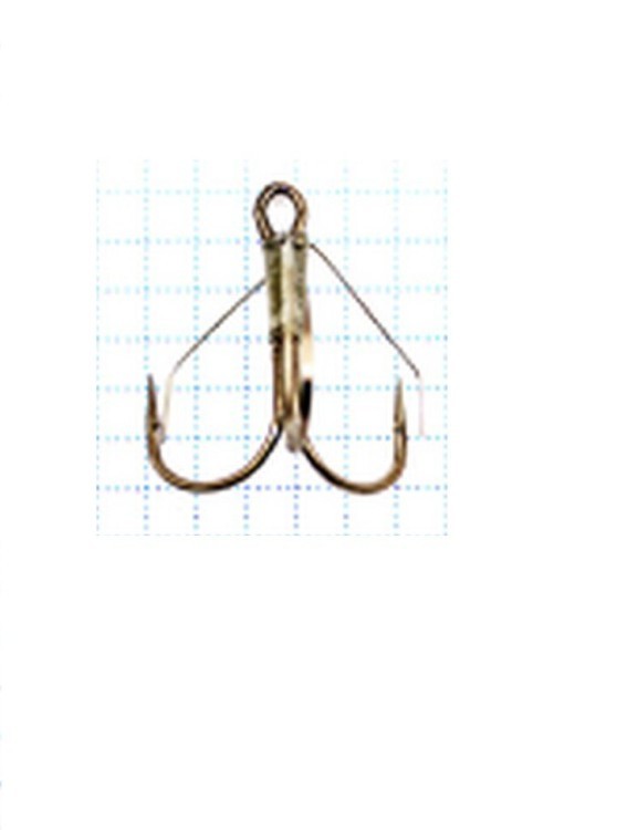Крючок Koi Weedless Treble Hook № 1/0 , BN, тройник незацепляйка (5 шт.) KH2335-1/0BN (69028)