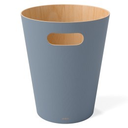 Корзина для мусора woodrow, 7,5 л, серо-голубая (78708)