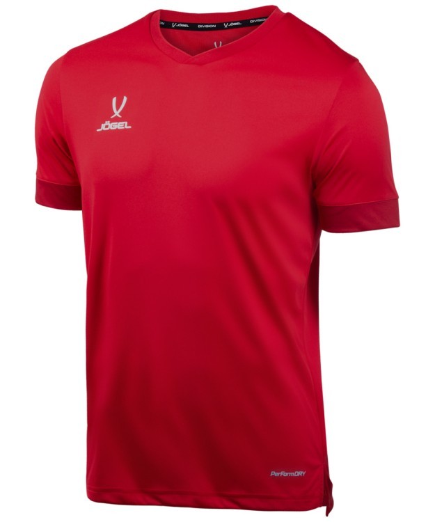 Футболка игровая JÖGEL DIVISION PerFormDRY Union Jersey, красный/ темно-красный/белый (1751365)