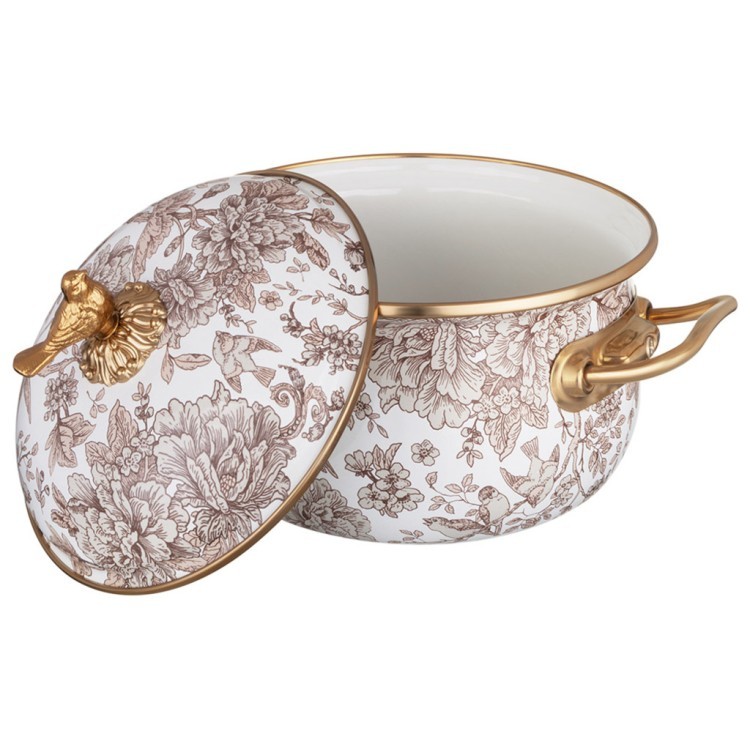 Кастрюля эмалированная lefard с крышкой, серия royal garden 2,1л, диа.16см подходит для индукцион.пл Lefard (950-717)
