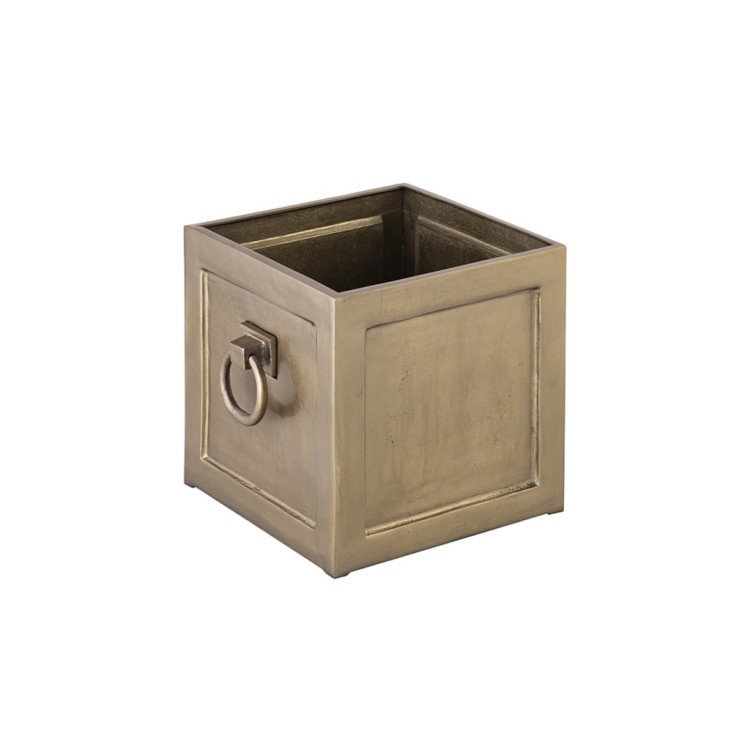 Плантер 12491-40/B, металл, brass antique, ROOMERS FURNITURE