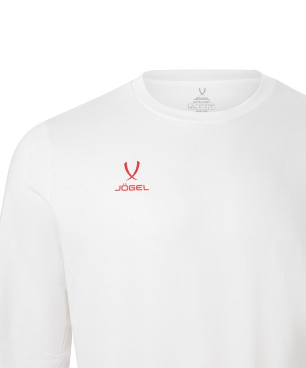 Футболка баскетбольная с длинным рукавом JOGEL DIVISION PerFormDRY Pre-Match Longsleeve Jersey, белый (2119010)