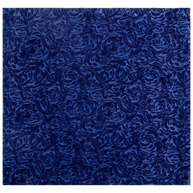 Набор салфеток из 6-ти шт с кольцами  "купрум" 40х40см,100% п/э, с кистями, синий. SANTALINO (850-888-26)