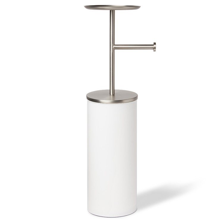 Держатель-органайзер для туалетной бумаги portaloo, 64 см, белый-никель (68077)