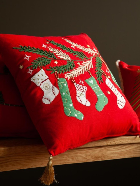 Чехол на подушку winter wishes из коллекции new year essential, 45х45 см (79807)