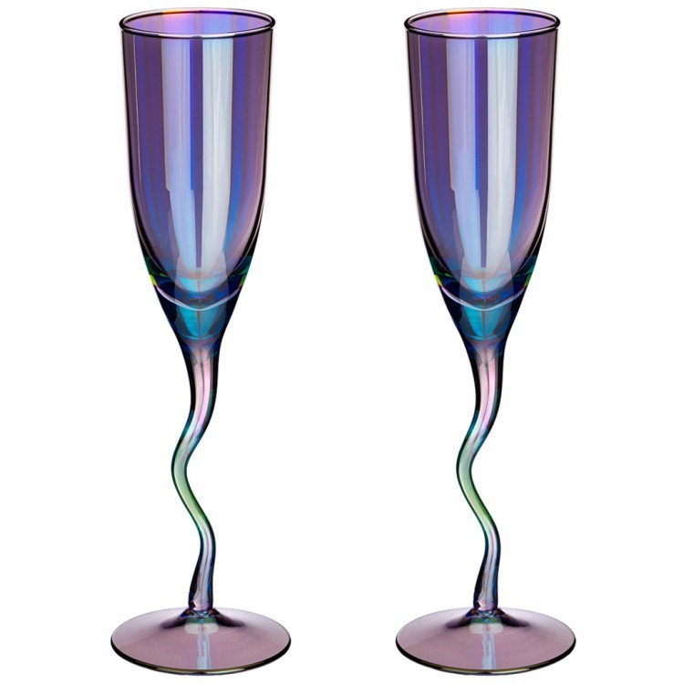 Набор бокалов из 2-х шт.  "васильковый" 180 мл Lefard (194-887)