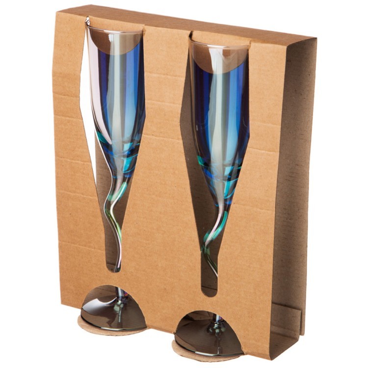 Набор бокалов из 2-х шт.  "васильковый" 180 мл Lefard (194-887)