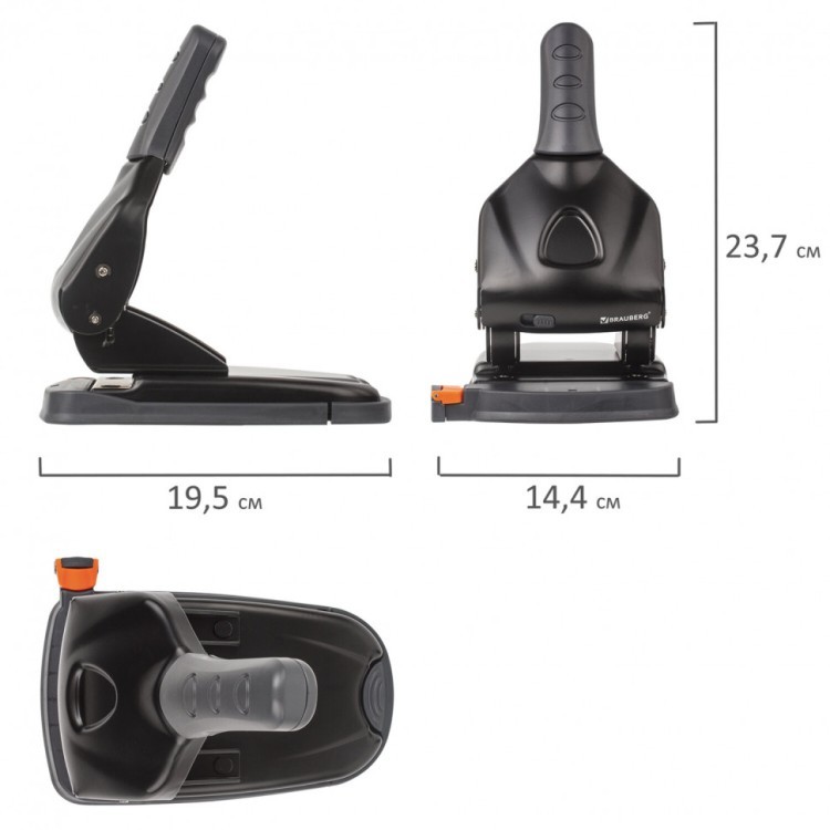 Дырокол металлический мощный Brauberg "Heavy duty" до 65 л эргономичный черный 228496 (1) (89546) Дырокол металлический мощный Brauberg "Heavy duty" до 65 л эргономичный черный 228496 (1) (89546)