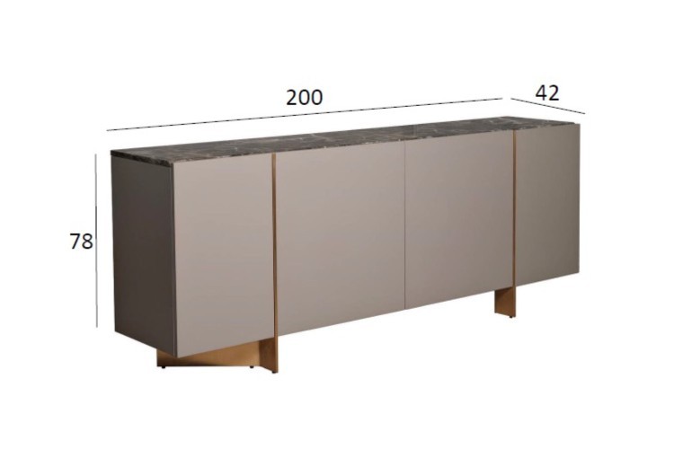Комод Gate 200*42*78см (TT-00010660)