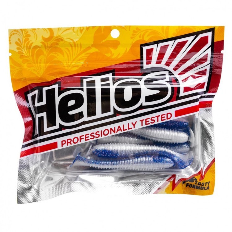 Виброхвост Helios Catcher 2,75"/7 см, цвет Blue Pearl 7 шт HS-1-049 (77486)
