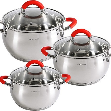 Набор посуды 6пр 2+2,8+4 л Mayer&Boch (30993) Набор посуды 6пр 2+2,8+4 л Mayer&Boch (30993)