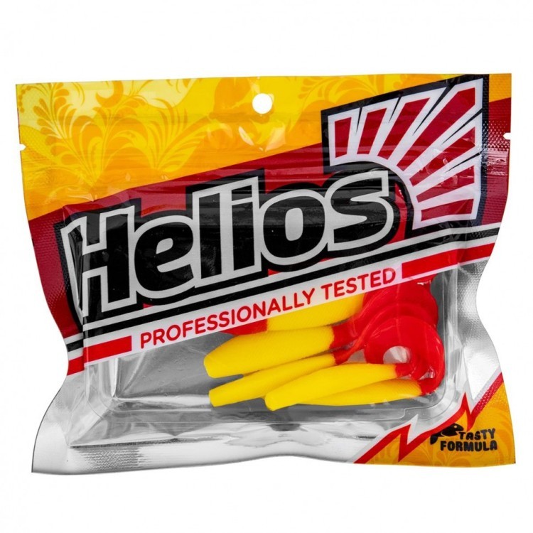 Твистер Helios Hybrid 3,15"/8,0 см, цвет Yellow RT 7 шт HS-14-038 (78193)