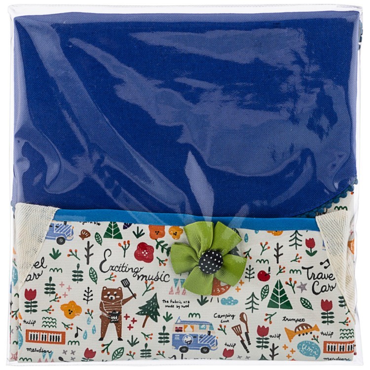 Фартук "пикник" ,цветной+синий,100% х\б, SANTALINO (850-604-77)