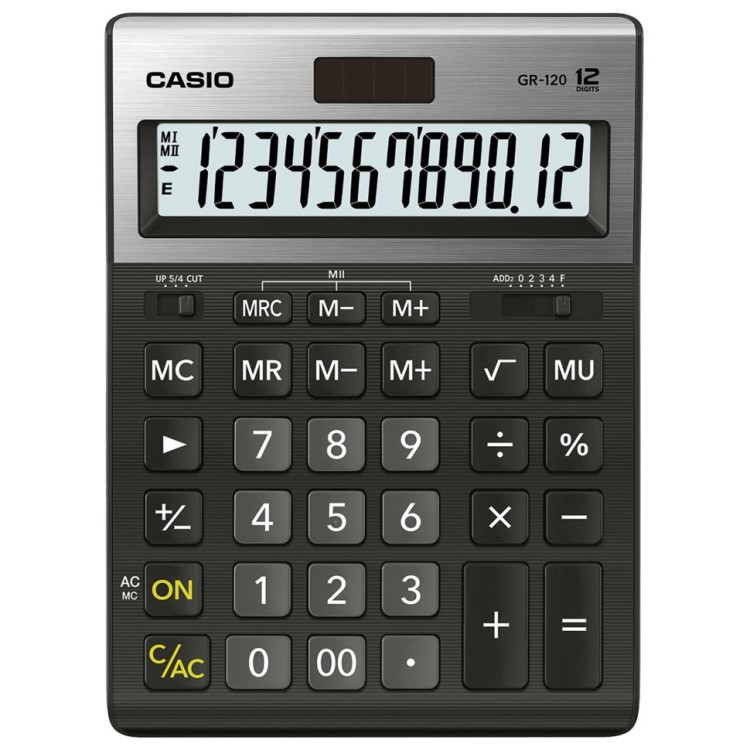Калькулятор настольный Casio GR-120-W-EP 12 разрядов 250447 (64954)