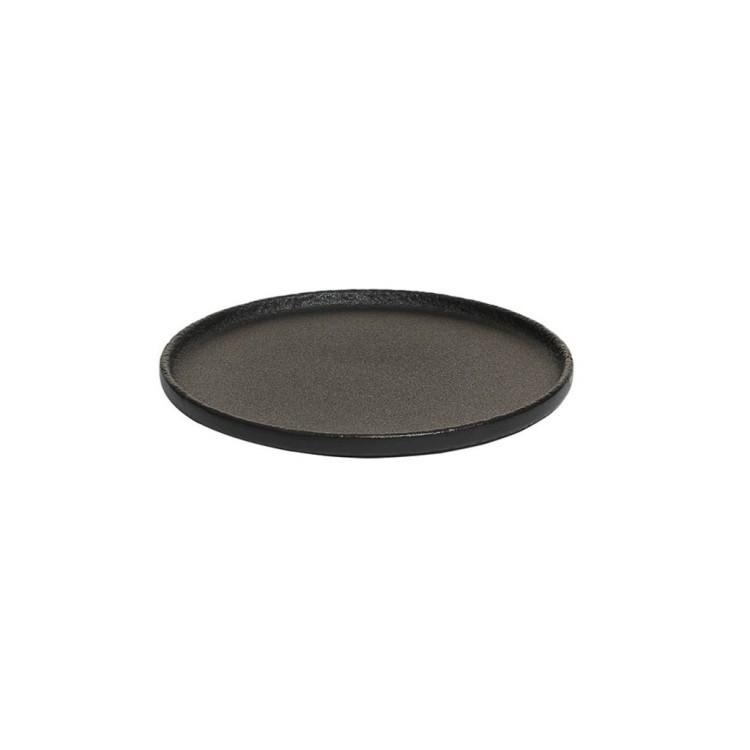 Тарелка L9423-ZINI, 20.5, каменная керамика, Black, ROOMERS TABLEWARE