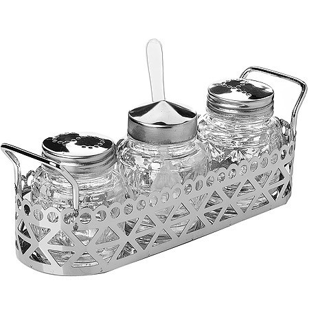 Набор для специй на подставке 5 предметов стекло/нерж Mayer&Boch (40479)