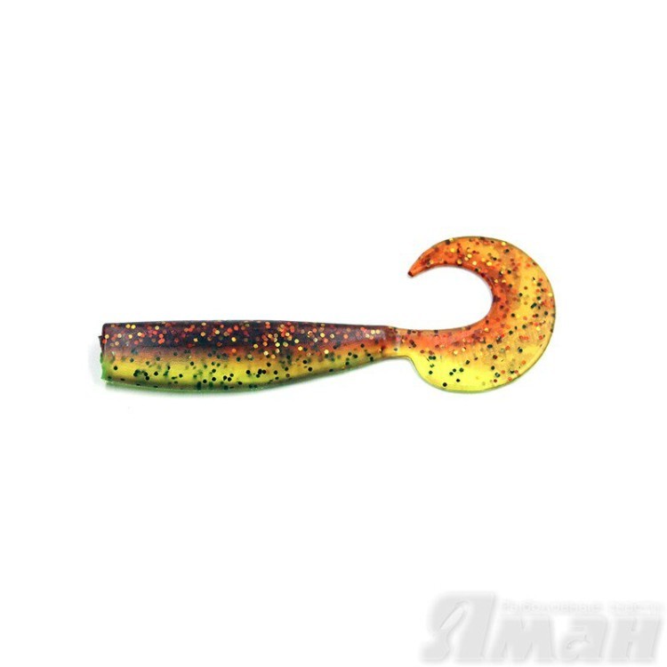 Твистер Yaman Lazy Tail Shad, 9" цвет 20 - Kiwi Shad, 2 шт Y-LTS9-20 (74265)
