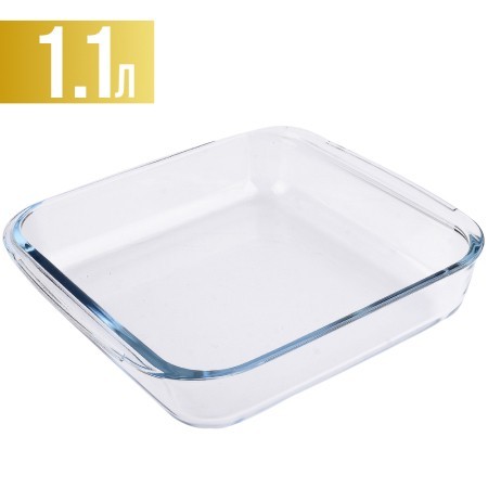Жаровня стекло в коробке 1,1л 21х18,5х5см LR (31049) Жаровня стекло в коробке 1,1л 21х18,5х5см LR (31049)