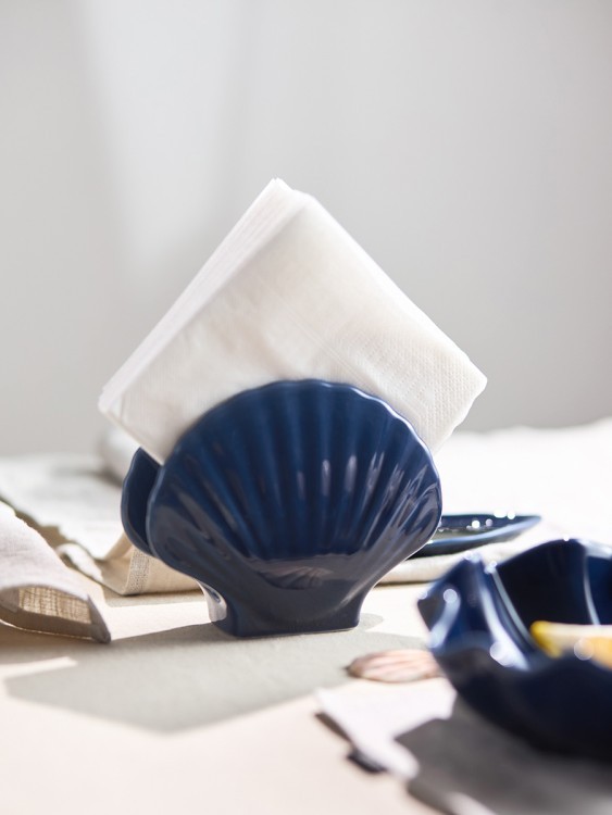 Салфетница pearl синего цвета из коллекции sea treasures (78793) Салфетница pearl синего цвета из коллекции sea treasures (78793)
