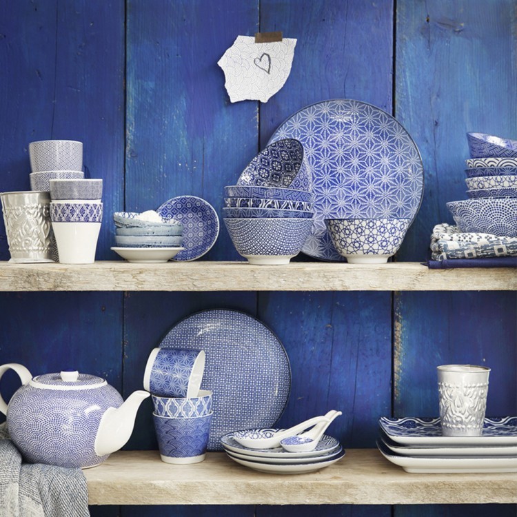 Тарелка 17952, 16, фарфор, blue, TOKYO DESIGN