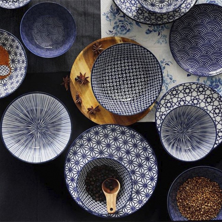 Тарелка 17952, 16, фарфор, blue, TOKYO DESIGN