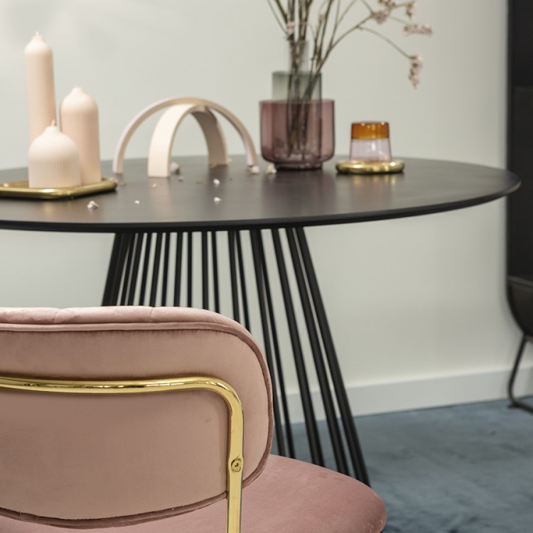 Стул eirill, велюр, розовый (75782)