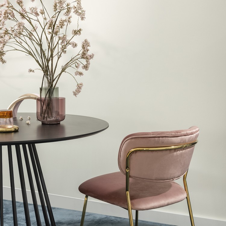 Стул eirill, велюр, розовый (75782)